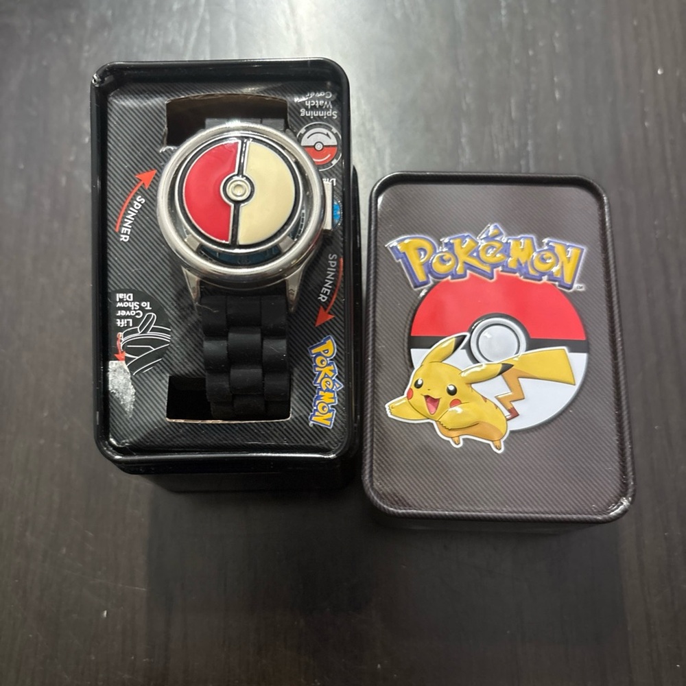 Pokemon Pokeball Watch with Red and Cream Dial